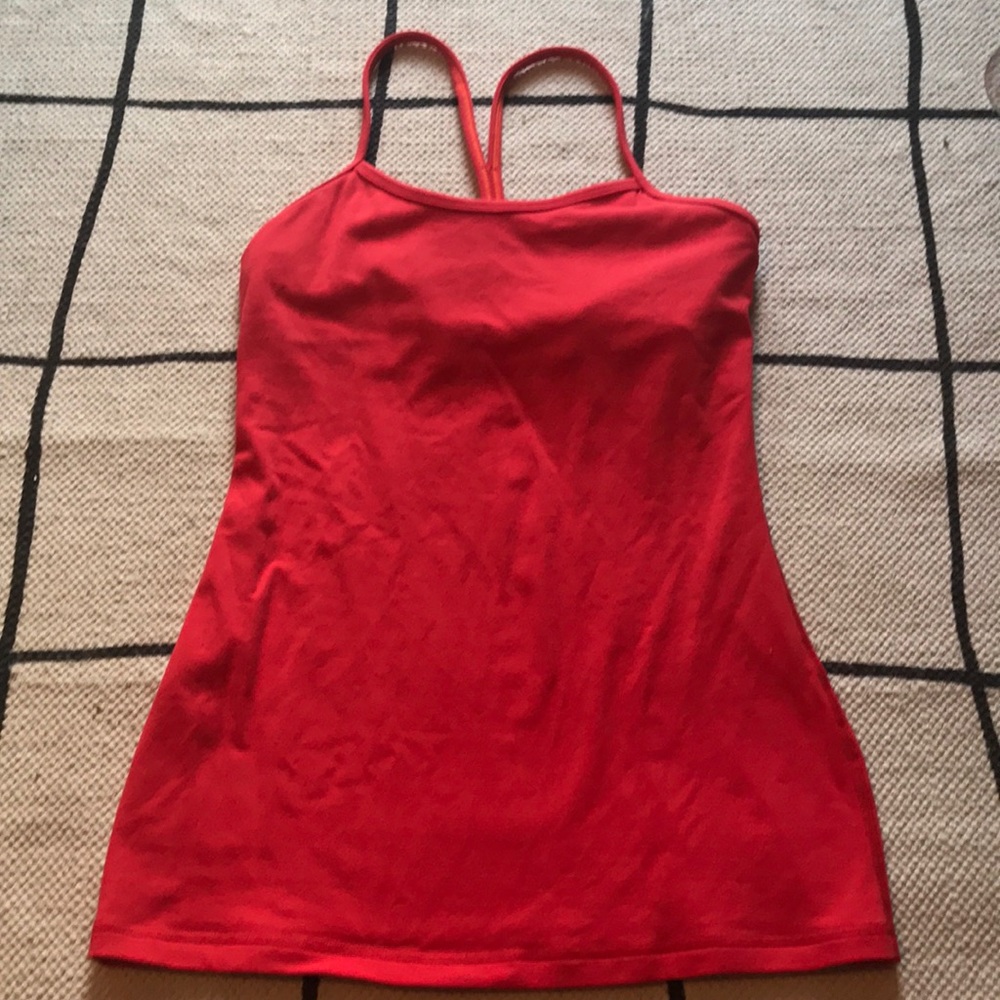 Lululemon Red Power Y tank